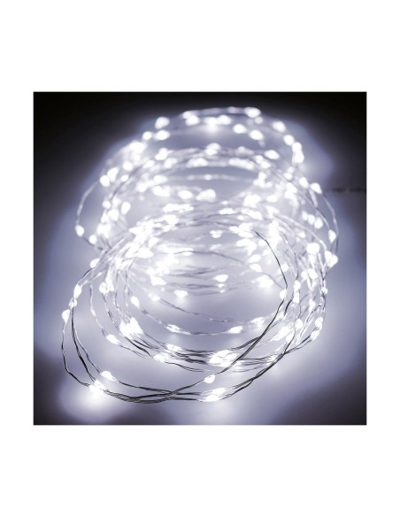Guirlande lumineuse LED Lumineo Argenté 5 m 12 m 14 m (Blanc froid 6500K)