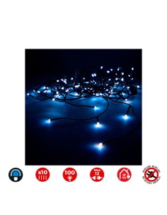 Guirlande lumineuse LED EDM 71259 Bleu Transparent 1,8 W 2 x 1 m (1 Unité) 2