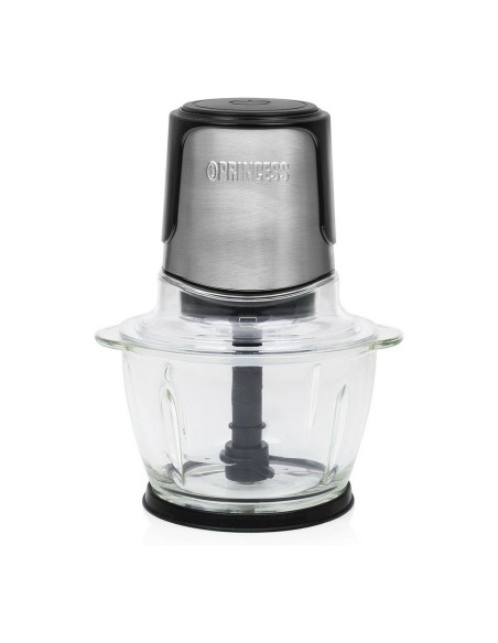 Hachoir Princess 221051 Picadora Noir verre Acier inoxydable 300 W 1 L