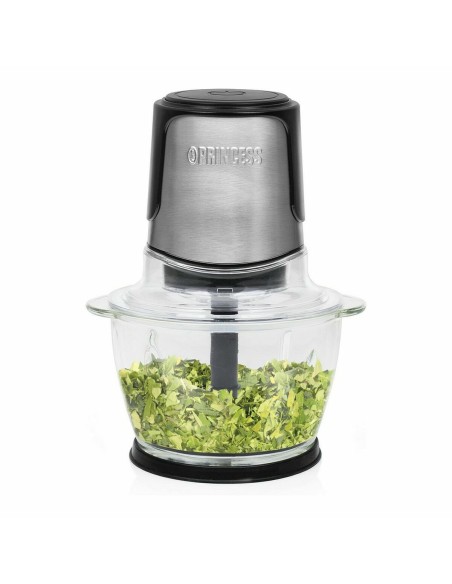 Hachoir Princess 221051 Picadora Noir verre Acier inoxydable 300 W 1 L
