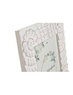 Cadre photo Home ESPRIT Blanc Verre Bois MDF 37 x 1,5 x 37 cm 2