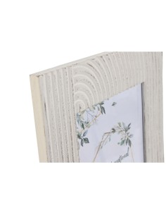 Cadre photo Home ESPRIT Blanc Verre Bois MDF Indien 32 x 1,5 x 37 cm 2