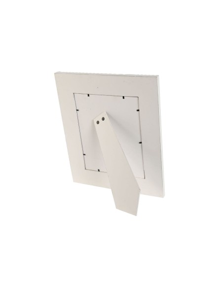 Cadre photo Home ESPRIT Blanc Verre Bois MDF Indien 32 x 1,5 x 37 cm