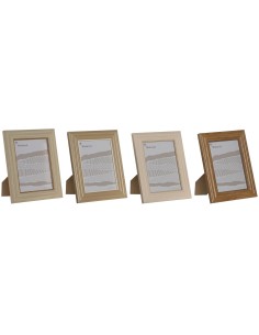 Cadre photo Home ESPRIT Multicouleur Verre polystyrène 19,2 x 1,6 x 24,2 cm (4 Unités)