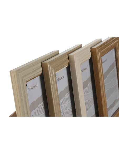 Cadre photo Home ESPRIT Multicouleur Verre polystyrène 19,2 x 1,6 x 24,2 cm (4 Unités)