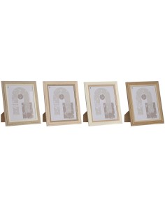 Cadre photo Home ESPRIT Verre Bois MDF Scandinave 23 x 2,8 x 28 cm (4 Unités)