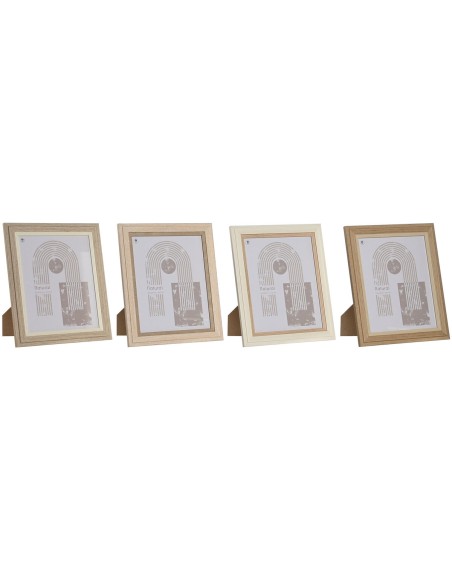 Cadre photo Home ESPRIT Verre Bois MDF Scandinave 23 x 2,8 x 28 cm (4 Unités)