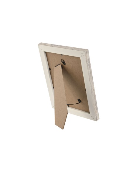 Cadre photo Home ESPRIT Blanc Naturel Verre polystyrène Scandinave 19,5 x 2 x 24,5 cm (2 Unités)