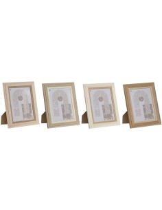 Cadre photo Home ESPRIT Verre Bois MDF 18 x 2,8 x 23 cm (4 Unités)