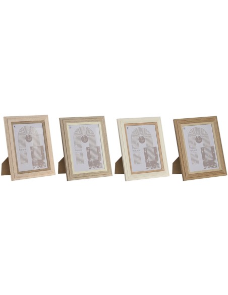 Cadre photo Home ESPRIT Verre Bois MDF 18 x 2,8 x 23 cm (4 Unités)