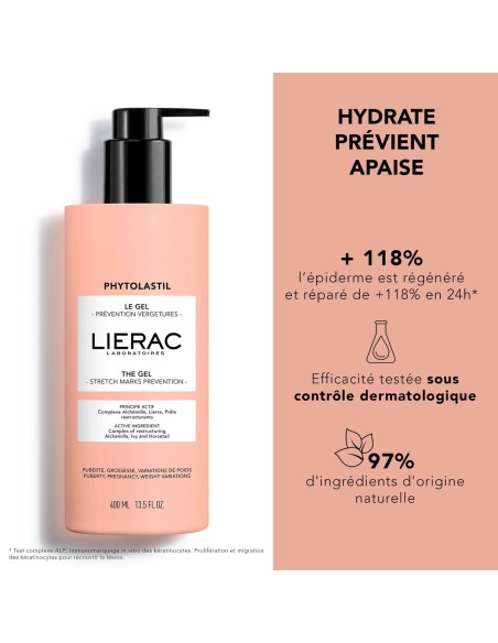 Lotion corporelle anti-vergetures Lierac PHYTOLASTIL Gel