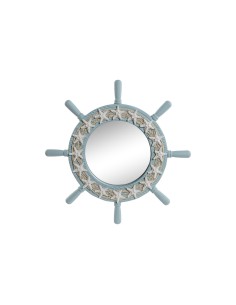 Miroir mural Home ESPRIT Bleu ciel méditerranéen 42,5 x 3 x 42,5 cm