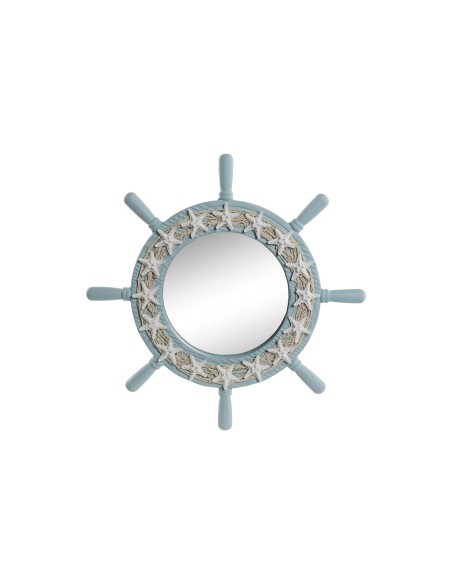 Miroir mural Home ESPRIT Bleu ciel méditerranéen 42,5 x 3 x 42,5 cm