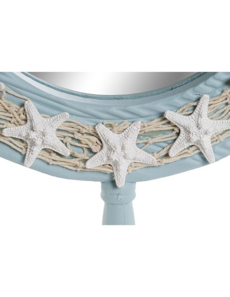 Miroir mural Home ESPRIT Bleu ciel méditerranéen 42,5 x 3 x 42,5 cm
