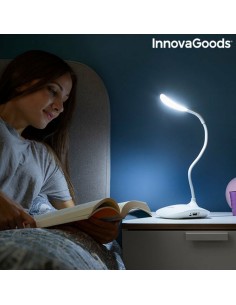 Lampe LED de Table Rechargeable Tactile InnovaGoods Lum2Go Blanc ABS Plastique (Reconditionné A) 2