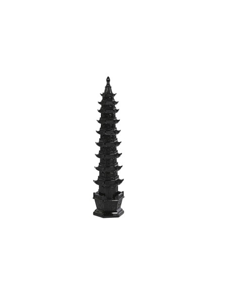 Figurine Décorative Home ESPRIT Noir Oriental 9 x 9 x 41 cm