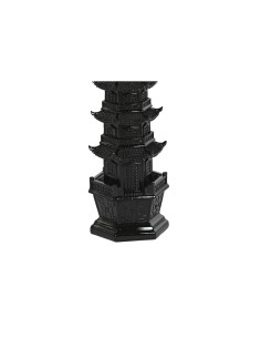 Figurine Décorative Home ESPRIT Noir Oriental 9 x 9 x 41 cm 2