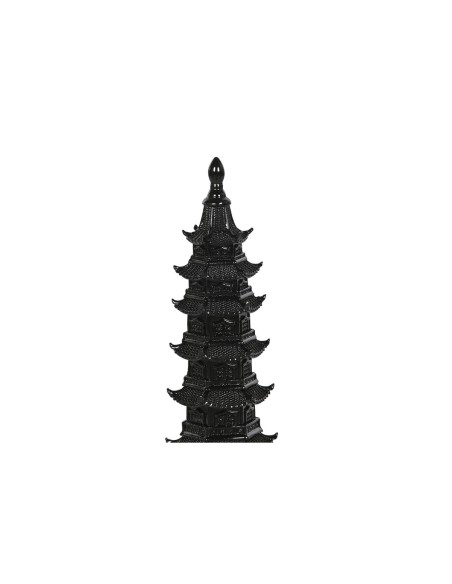 Figurine Décorative Home ESPRIT Noir Oriental 9 x 9 x 41 cm