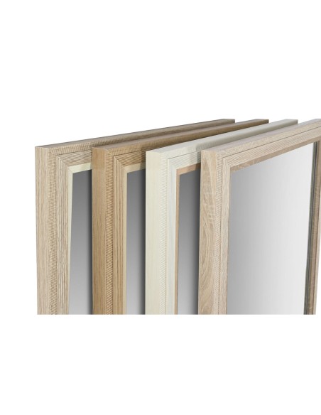 Miroir mural Home ESPRIT Blanc Marron Beige Gris 66 x 2 x 92 cm (4 Unités)