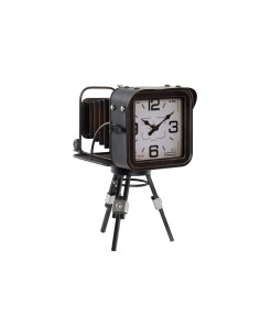 Horloge de table Home ESPRIT Métal Verre Bois MDF Vintage 17 x 26 x 32,5 cm