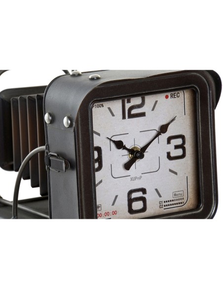 Horloge de table Home ESPRIT Métal Verre Bois MDF Vintage 17 x 26 x 32,5 cm