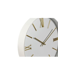 Horloge Murale Home ESPRIT Blanc Doré PVC 30 x 4 x 30 cm (2 Unités) 2