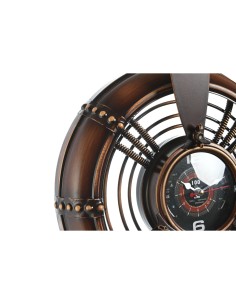 Horloge Murale Home ESPRIT Cuivre PVC Métal Hélices 75,5 x 8 x 75 cm 2