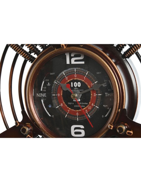 Horloge Murale Home ESPRIT Cuivre PVC Métal Hélices 75,5 x 8 x 75 cm