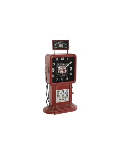 Horloge de table Home ESPRIT Rouge Métal gasolinera 18 x 10 x 34 cm