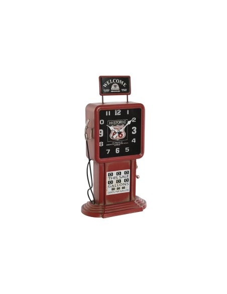 Horloge de table Home ESPRIT Rouge Métal gasolinera 18 x 10 x 34 cm