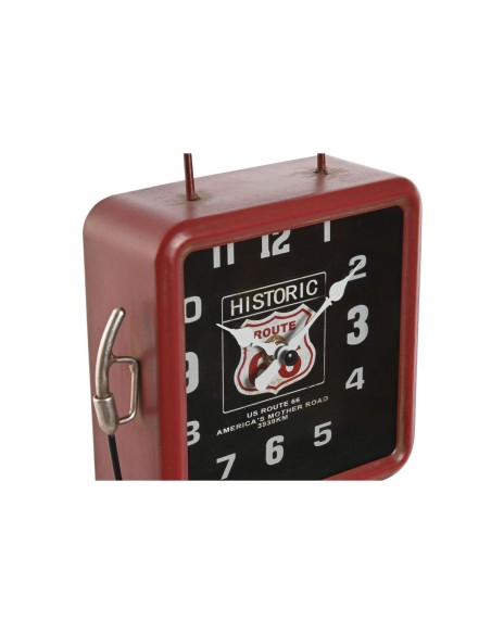 Horloge de table Home ESPRIT Rouge Métal gasolinera 18 x 10 x 34 cm