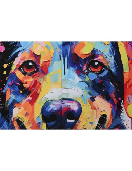 Cadre Home ESPRIT Moderne Chien 80 x 3 x 80 cm (2 Unités)
