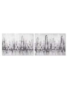 Cadre Home ESPRIT New York Loft 100 x 3 x 70 cm (2 Unités)