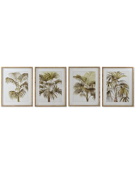 Cadre Home ESPRIT Palmiers Tropical 55 x 2,5 x 70 cm (4 Unités)