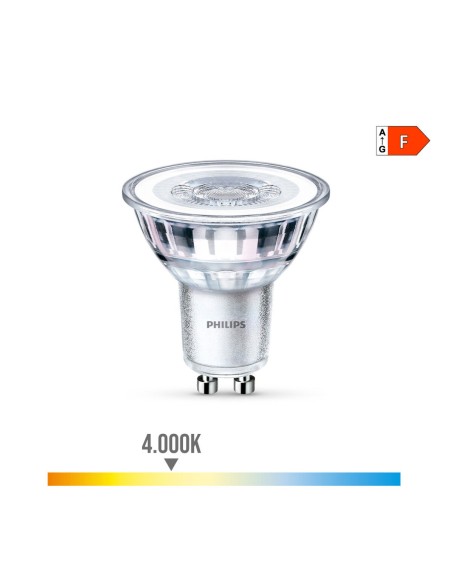 Lampe LED Philips F 4,6 W GU10 390 lm 5 x 5,4 cm (4000 K)