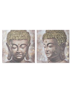 Cadre Home ESPRIT Buda Oriental 100 x 3 x 100 cm (2 Unités)