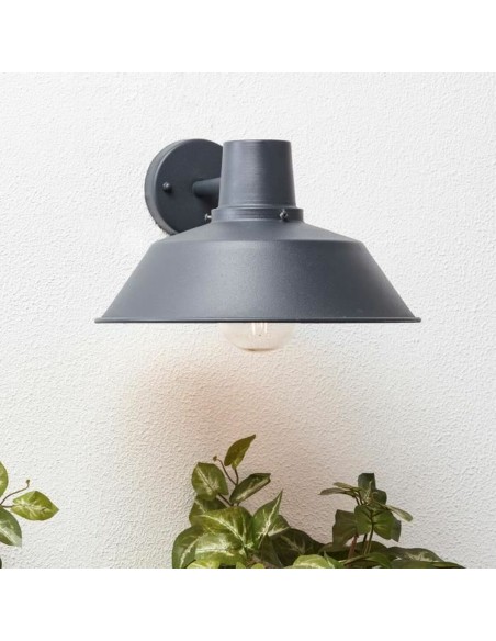 Applique Murale Brilliant Noir Anthracite Métal 60 W E27