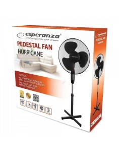 Ventilateur sur Pied Esperanza EHF001KK Noir 50 W