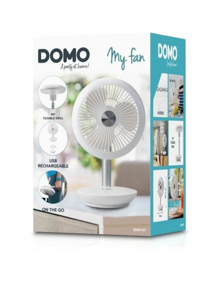 Ventilateur de Bureau DOMO DO8147 Blanc 5 W
