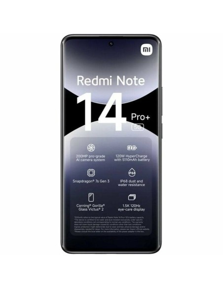 Smartphone Xiaomi Redmi Note 14 Pro+ Octa Core 12 GB RAM 512 GB Noir 6,67"