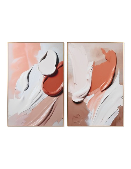 Cadre Home ESPRIT Abstrait Moderne 80 x 3 x 120 cm (2 Unités)
