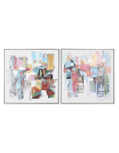 Cadre Home ESPRIT Abstrait Moderne 82 x 4,5 x 82 cm (2 Unités)