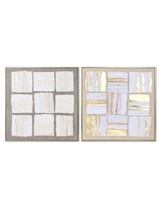 Cadre Home ESPRIT Abstrait Moderne 102,3 x 4,5 x 102,3 cm (2 Unités)