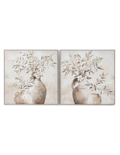 Cadre Home ESPRIT Vase Traditionnel 82 x 4,5 x 82 cm (2 Unités)