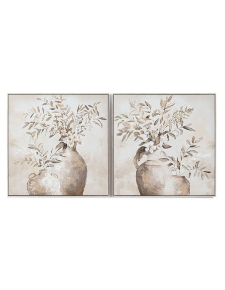 Cadre Home ESPRIT Vase Traditionnel 82 x 4,5 x 82 cm (2 Unités)