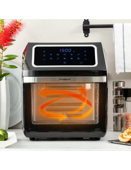 Friteuse à Air InnovaGoods Noir 1800 W 12 L Acier inoxydable (Reconditionné B)