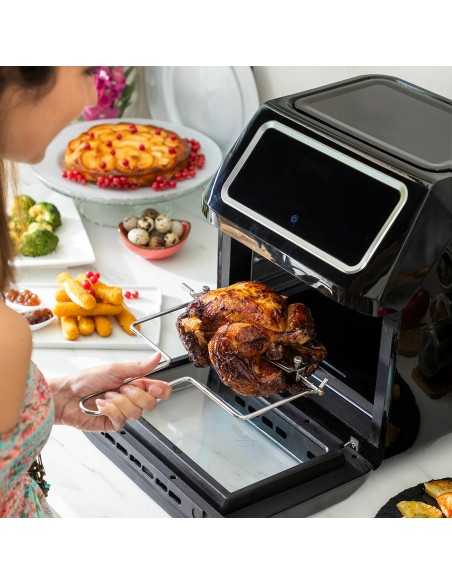 Friteuse à Air InnovaGoods Noir 1800 W 12 L Acier inoxydable (Reconditionné B)