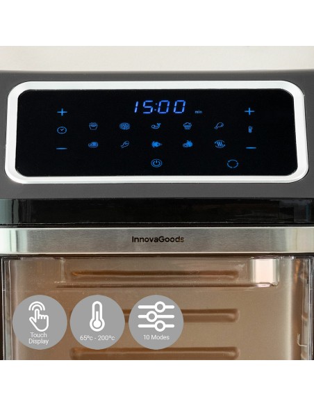 Friteuse à Air InnovaGoods Noir 1800 W 12 L Acier inoxydable (Reconditionné B)