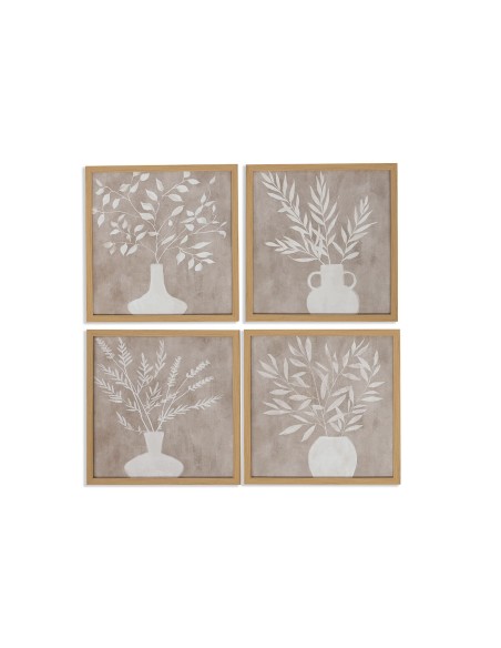 Cadre Home ESPRIT Vase Scandinave 30 x 2 x 30 cm (2 Unités)