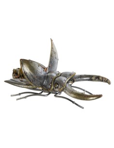 Figurine Décorative Home ESPRIT Gris Multicouleur Coléoptères 22 x 14 x 11 cm